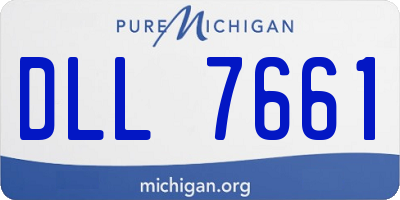 MI license plate DLL7661
