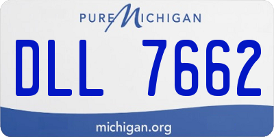 MI license plate DLL7662