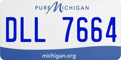 MI license plate DLL7664