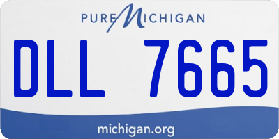 MI license plate DLL7665
