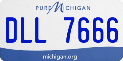 MI license plate DLL7666