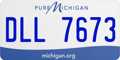 MI license plate DLL7673