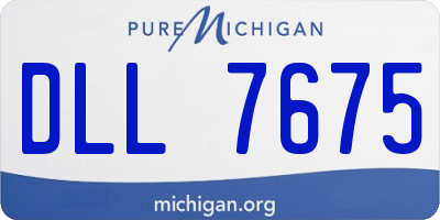 MI license plate DLL7675