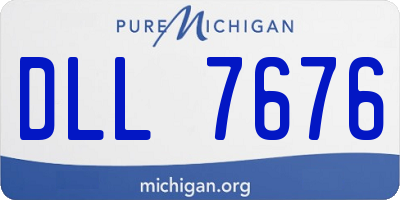 MI license plate DLL7676