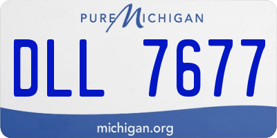 MI license plate DLL7677