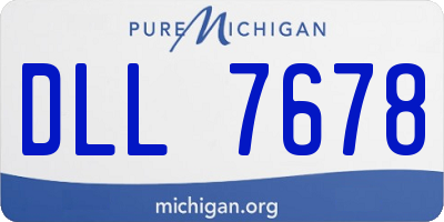 MI license plate DLL7678