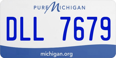 MI license plate DLL7679