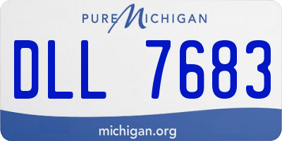 MI license plate DLL7683