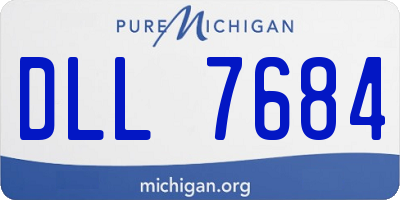 MI license plate DLL7684
