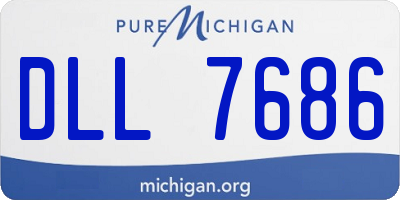MI license plate DLL7686