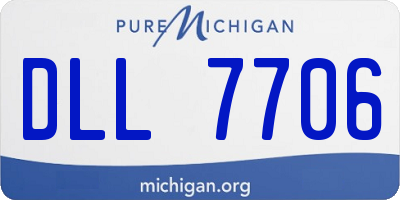 MI license plate DLL7706