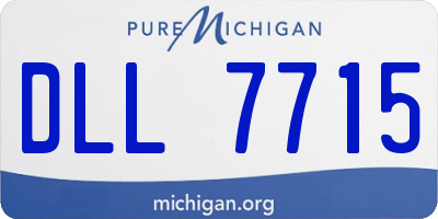 MI license plate DLL7715