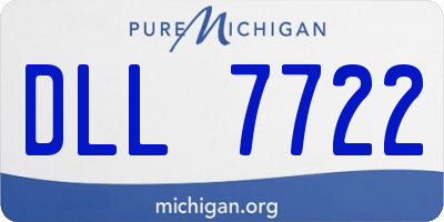 MI license plate DLL7722