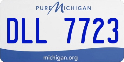 MI license plate DLL7723