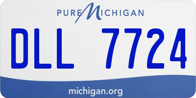 MI license plate DLL7724