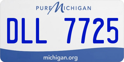 MI license plate DLL7725