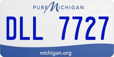 MI license plate DLL7727