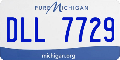 MI license plate DLL7729