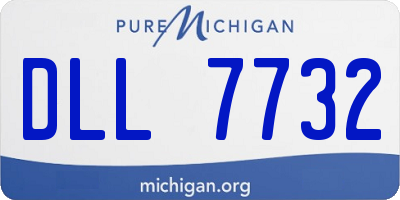 MI license plate DLL7732