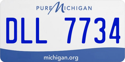 MI license plate DLL7734