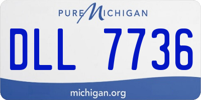 MI license plate DLL7736