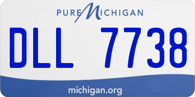 MI license plate DLL7738