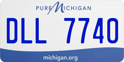 MI license plate DLL7740