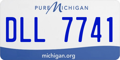 MI license plate DLL7741
