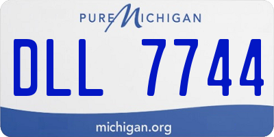 MI license plate DLL7744
