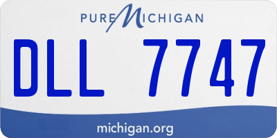 MI license plate DLL7747