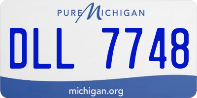 MI license plate DLL7748