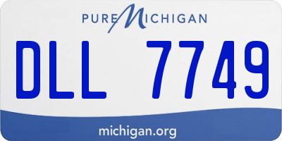 MI license plate DLL7749