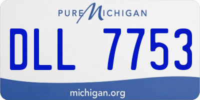 MI license plate DLL7753