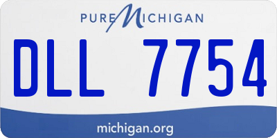 MI license plate DLL7754