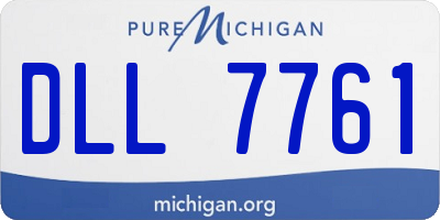 MI license plate DLL7761
