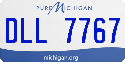 MI license plate DLL7767
