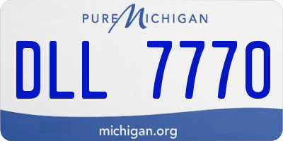 MI license plate DLL7770