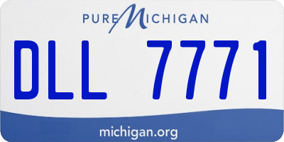 MI license plate DLL7771