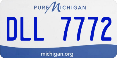MI license plate DLL7772