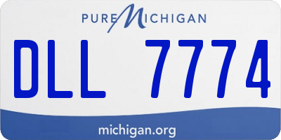 MI license plate DLL7774