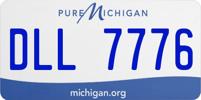 MI license plate DLL7776