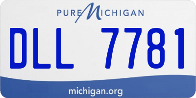 MI license plate DLL7781