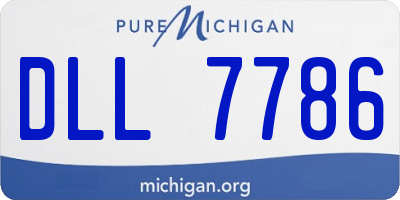 MI license plate DLL7786