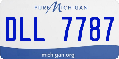 MI license plate DLL7787