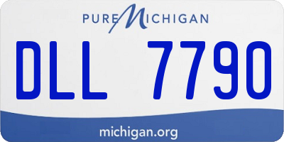 MI license plate DLL7790