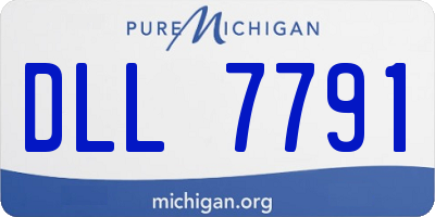MI license plate DLL7791