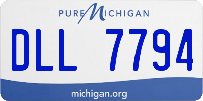 MI license plate DLL7794