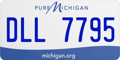 MI license plate DLL7795