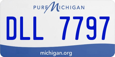 MI license plate DLL7797