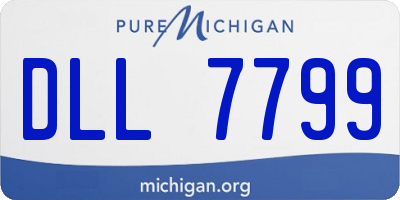 MI license plate DLL7799